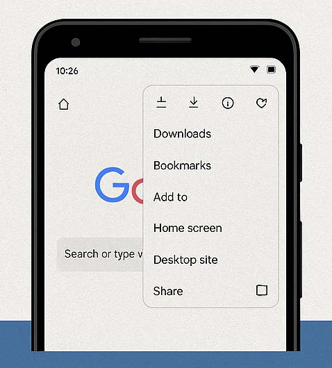 How to add to home screen on Android