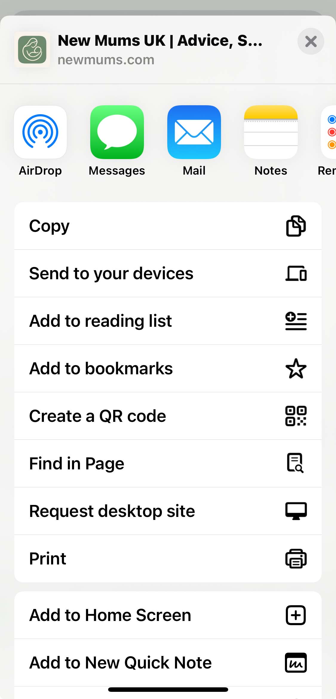 How to add to home screen on iPhone